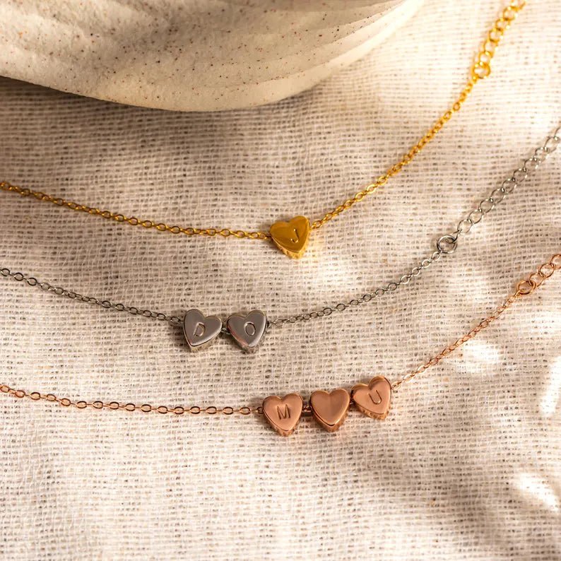 Personalized Love Locked in Heart Custom Bracelet for her, Customized Gifts for Women by Groovy Girl Gifts