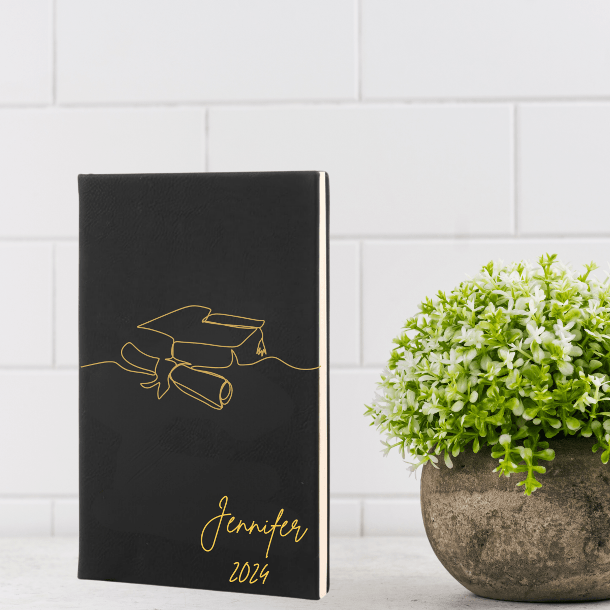 Personalized Custom Graduation Journal Set for her, Customized Gifts for Women by Groovy Girl Gifts