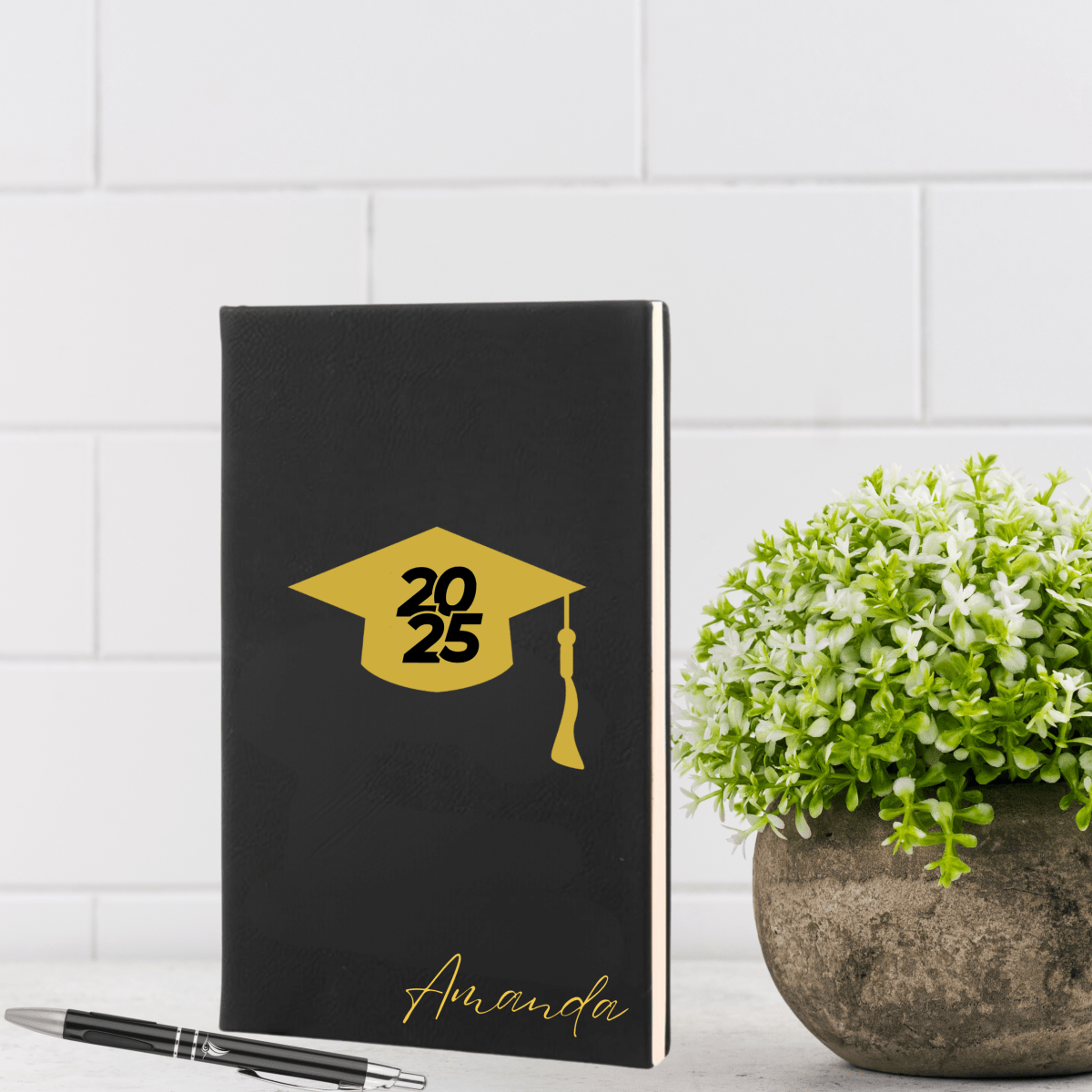 Personalized Custom Graduation Journal Set for her, Customized Gifts for Women by Groovy Girl Gifts