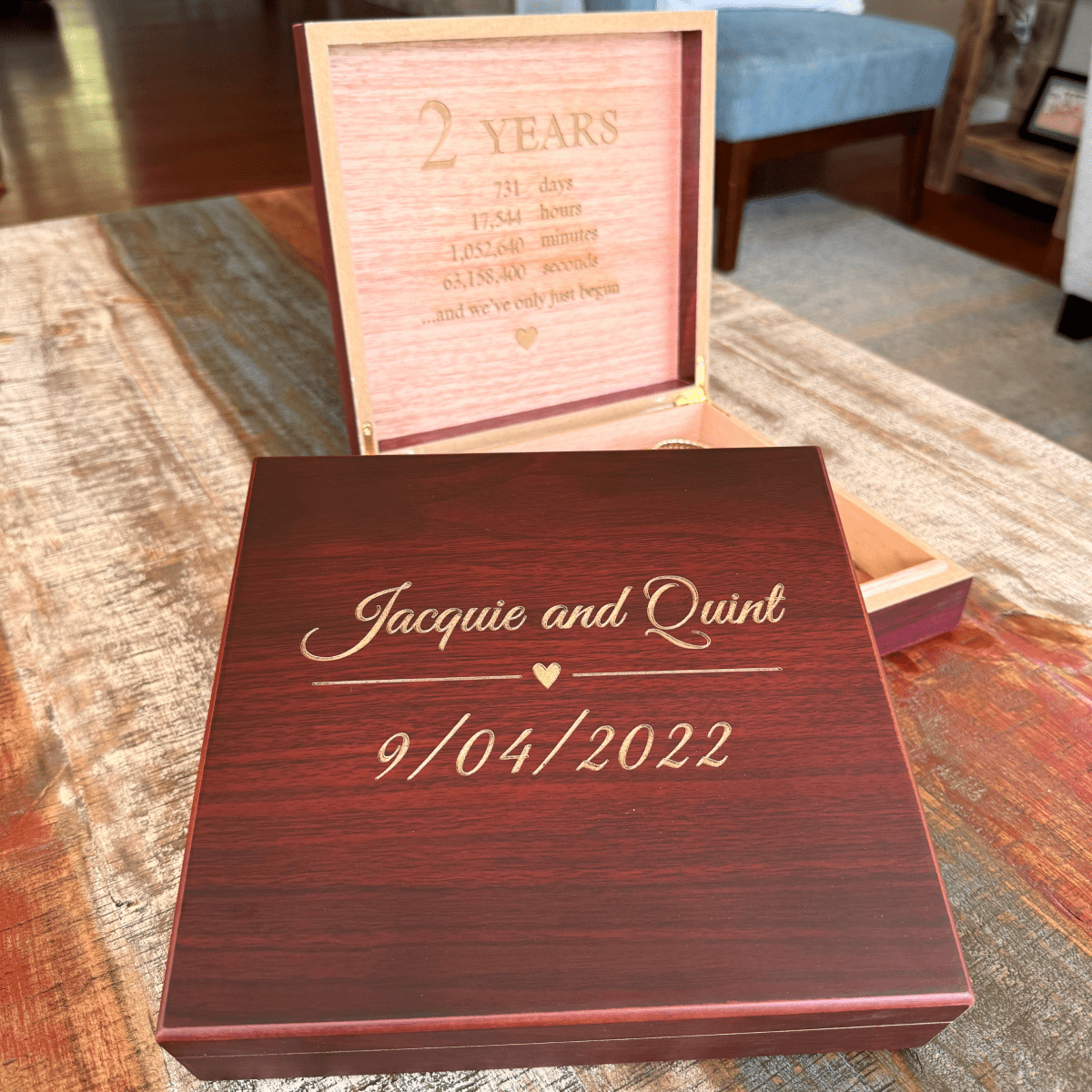Personalized Keepsake Jewelry Box for her, Customized Gifts for Women by Groovy Girl Gifts