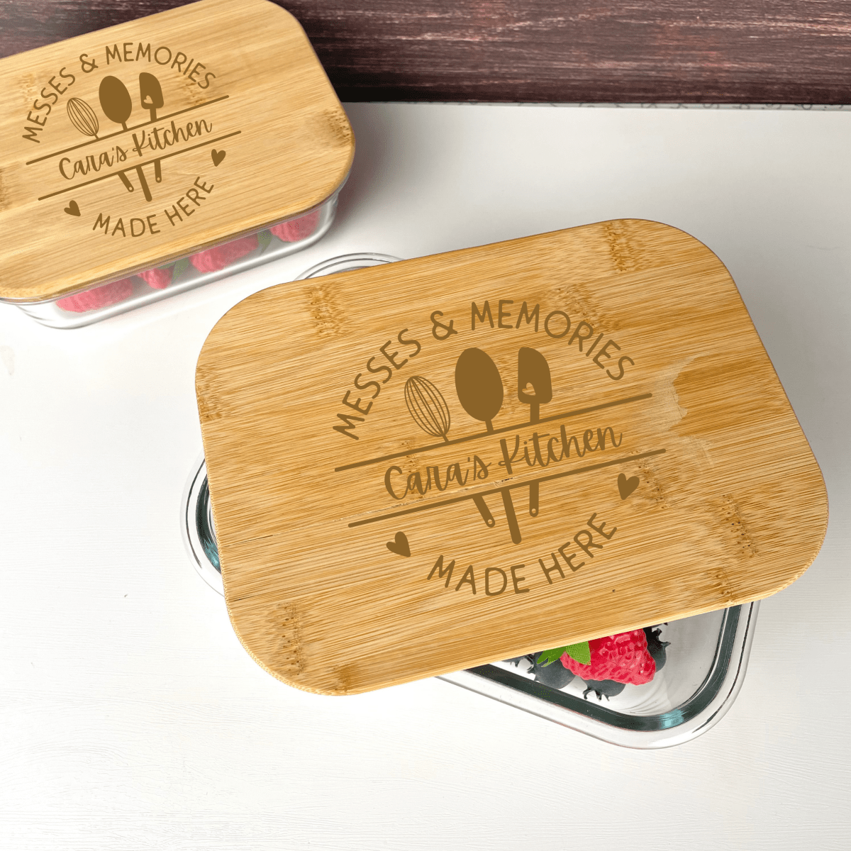 Personalized Blissful Bites Glass Quartet Set for her, Customized Gifts for Women by Groovy Girl Gifts