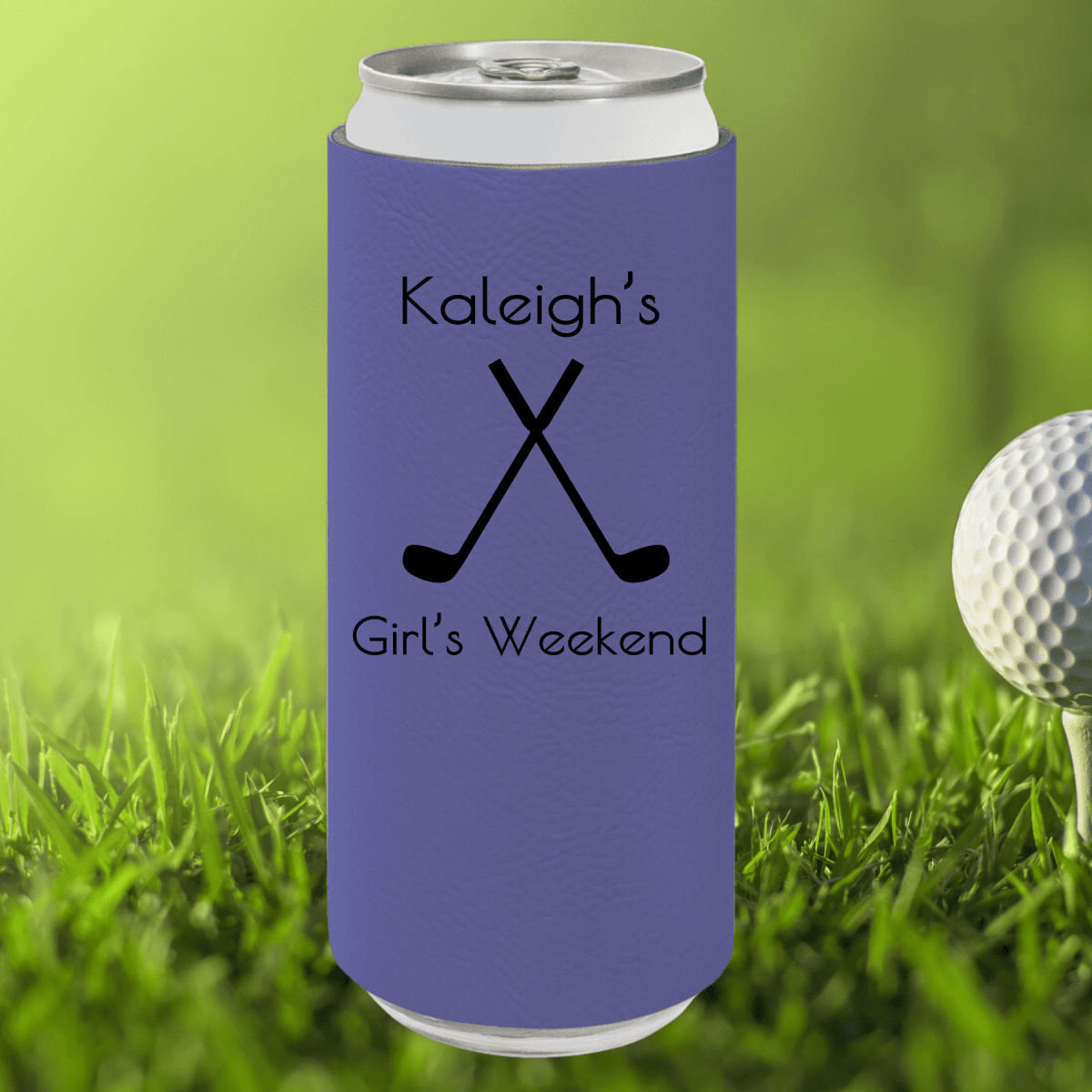 Personalized Girls Golf Weekend Koozie for her, Customized Gifts for Women by Groovy Girl Gifts