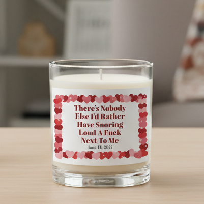 Couples Custom Message Candle