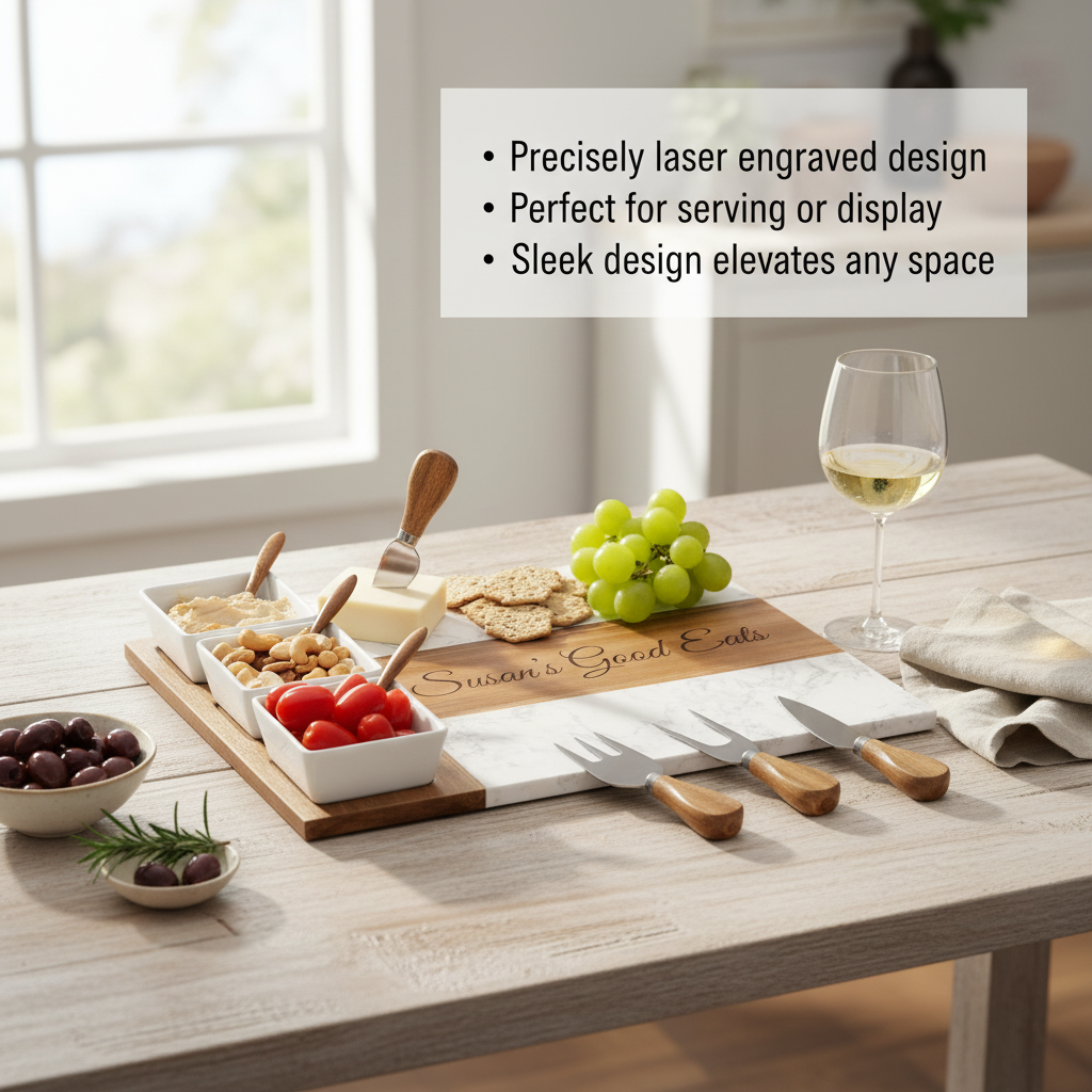 Elegance Marble Charcuterie Board