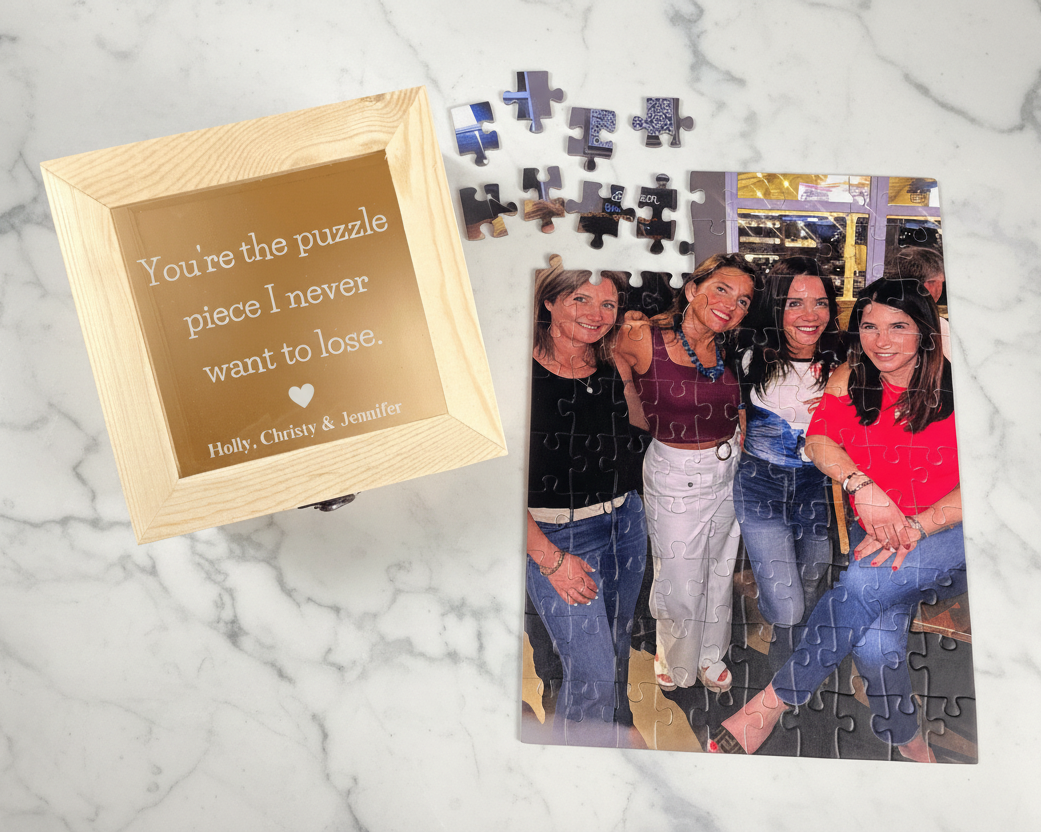 Personalized Cherished Memories Puzzle for her, Customized Gifts for Women by Groovy Girl Gifts