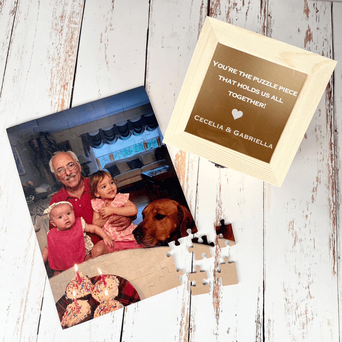 Personalized Cherished Memories Puzzle for her, Customized Gifts for Women by Groovy Girl Gifts