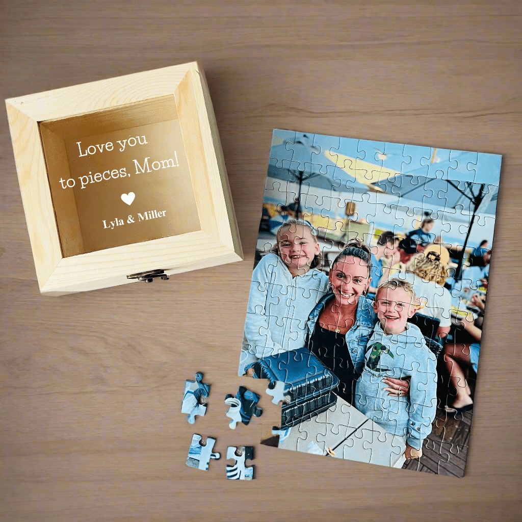 Personalized Mother's Day Memories Puzzle for her, Customized Gifts for Women by Groovy Girl Gifts