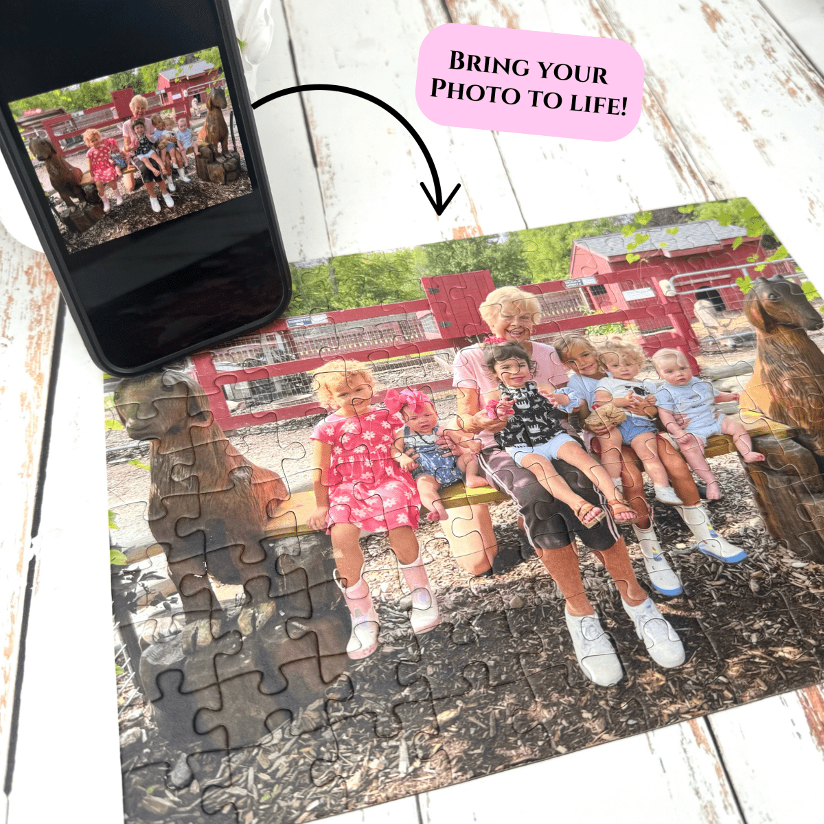 Personalized Mother's Day Memories Puzzle for her, Customized Gifts for Women by Groovy Girl Gifts