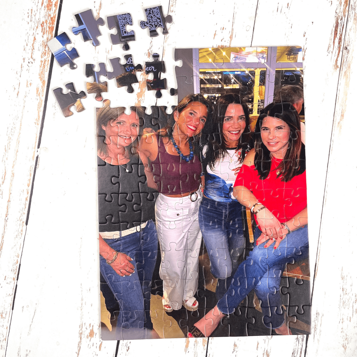 Personalized 50th Birthday Memory Puzzle for her, Customized Gifts for Women by Groovy Girl Gifts