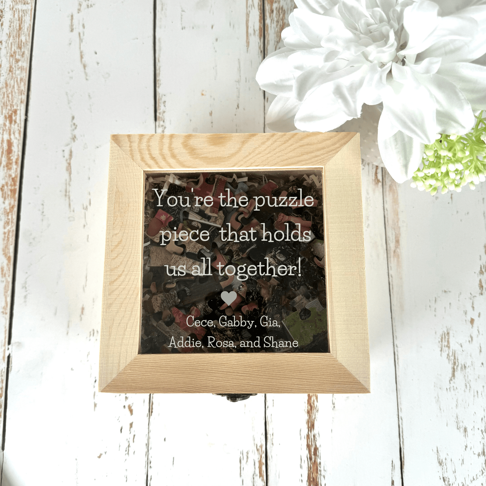Personalized Cherished Memories Puzzle for her, Customized Gifts for Women by Groovy Girl Gifts