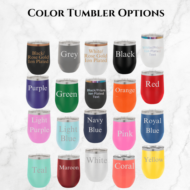 Personalized Christmas Wine Tumblers for her, Customized Gifts for Women by Groovy Girl Gifts