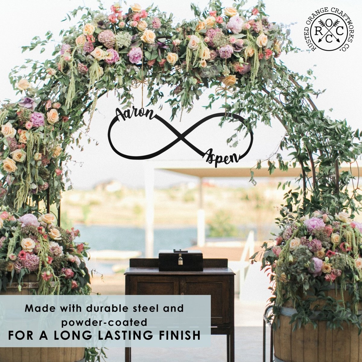 Personalized Infinite Love Home Sign for her, Customized Gifts for Women by Groovy Girl Gifts