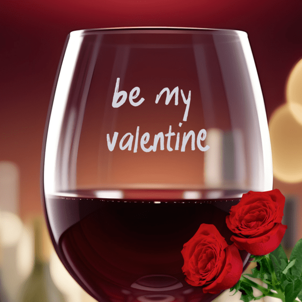 Love Toast Stemless Wine Glass