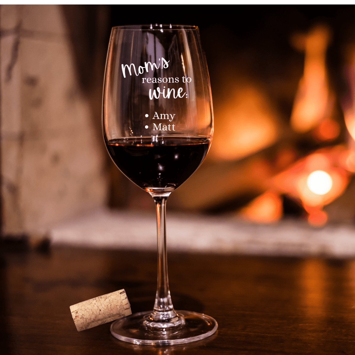 Personalized Mom's W(h)ine Time Glass for her, Customized Gifts for Women by Groovy Girl Gifts