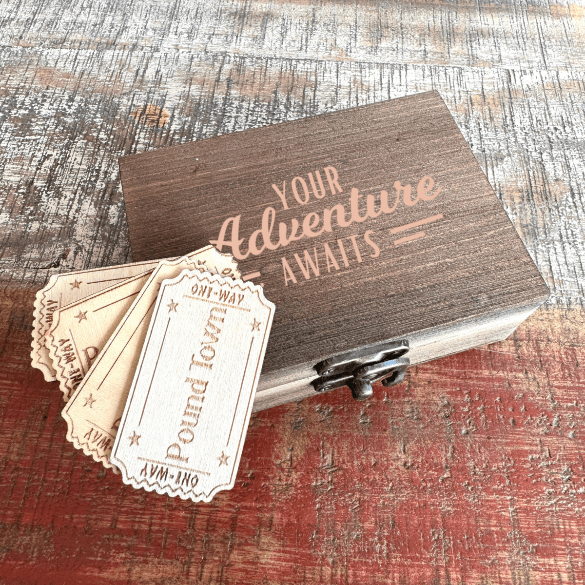 Personalized One - Way Ticket to Pound Town for her, Customized Gifts for Women by Groovy Girl Gifts