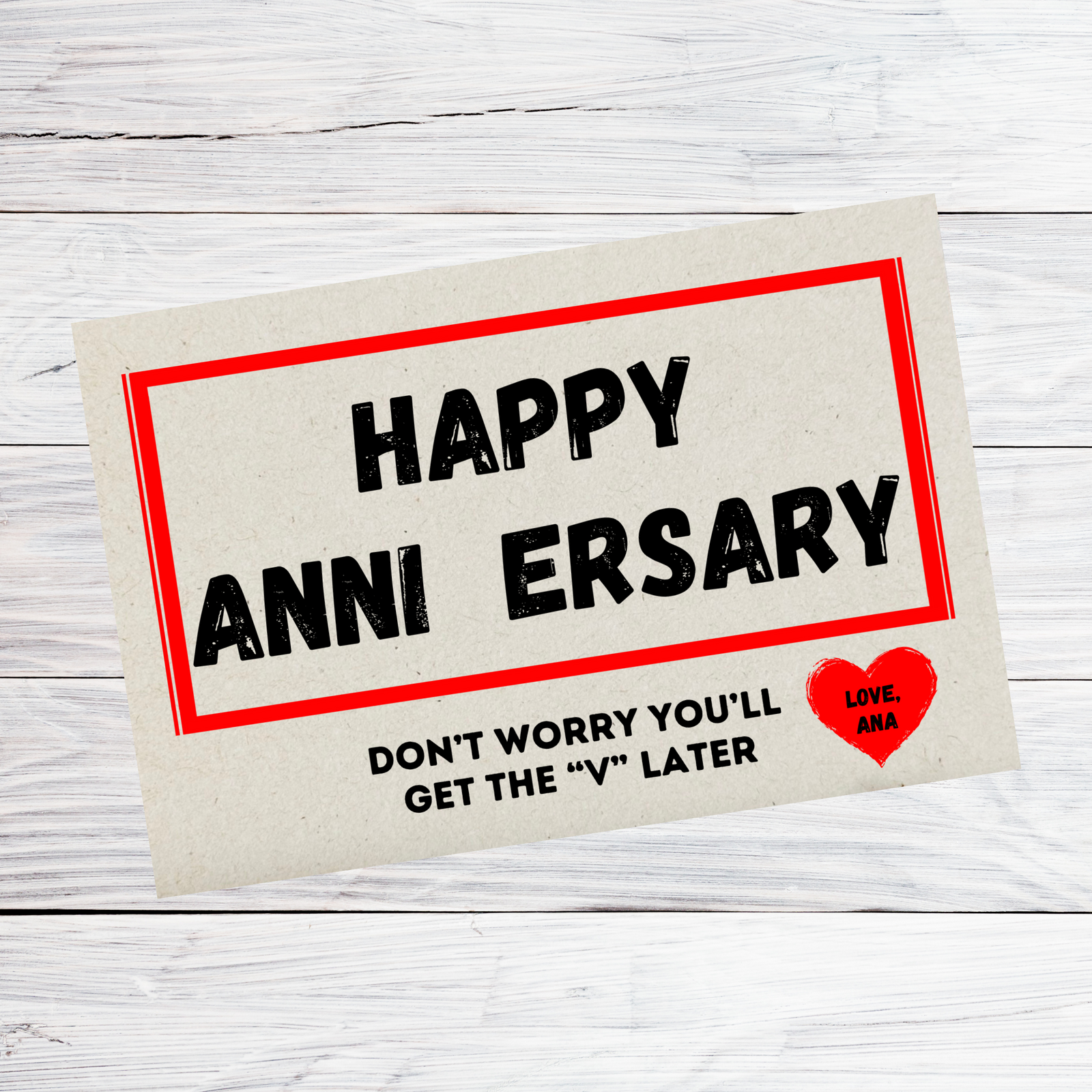 Personalized Personalized Anniversary Cards for her, Customized Gifts for Women by Groovy Girl Gifts