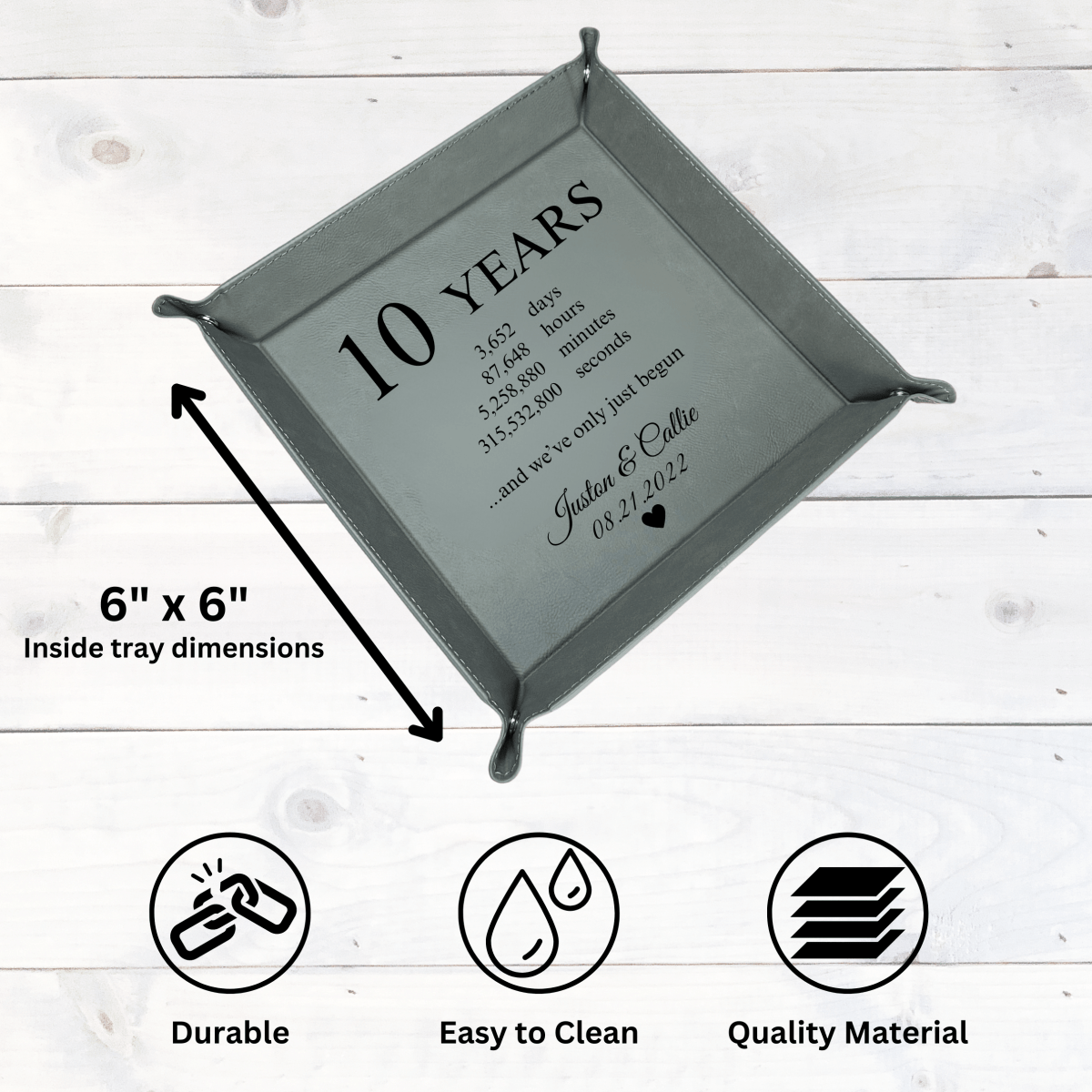 Personalized Timeless Love Jewelry Tray for her, Customized Gifts for Women by Groovy Girl Gifts