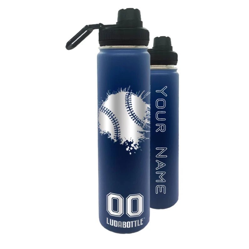 Water Bottle 24oz Grunge Baseball Bottle