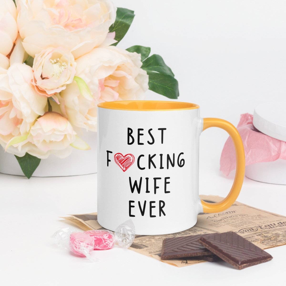 Personalized Best F**king Wife Ever Coffee Mug for her, Customized Gifts for Women by Groovy Girl Gifts