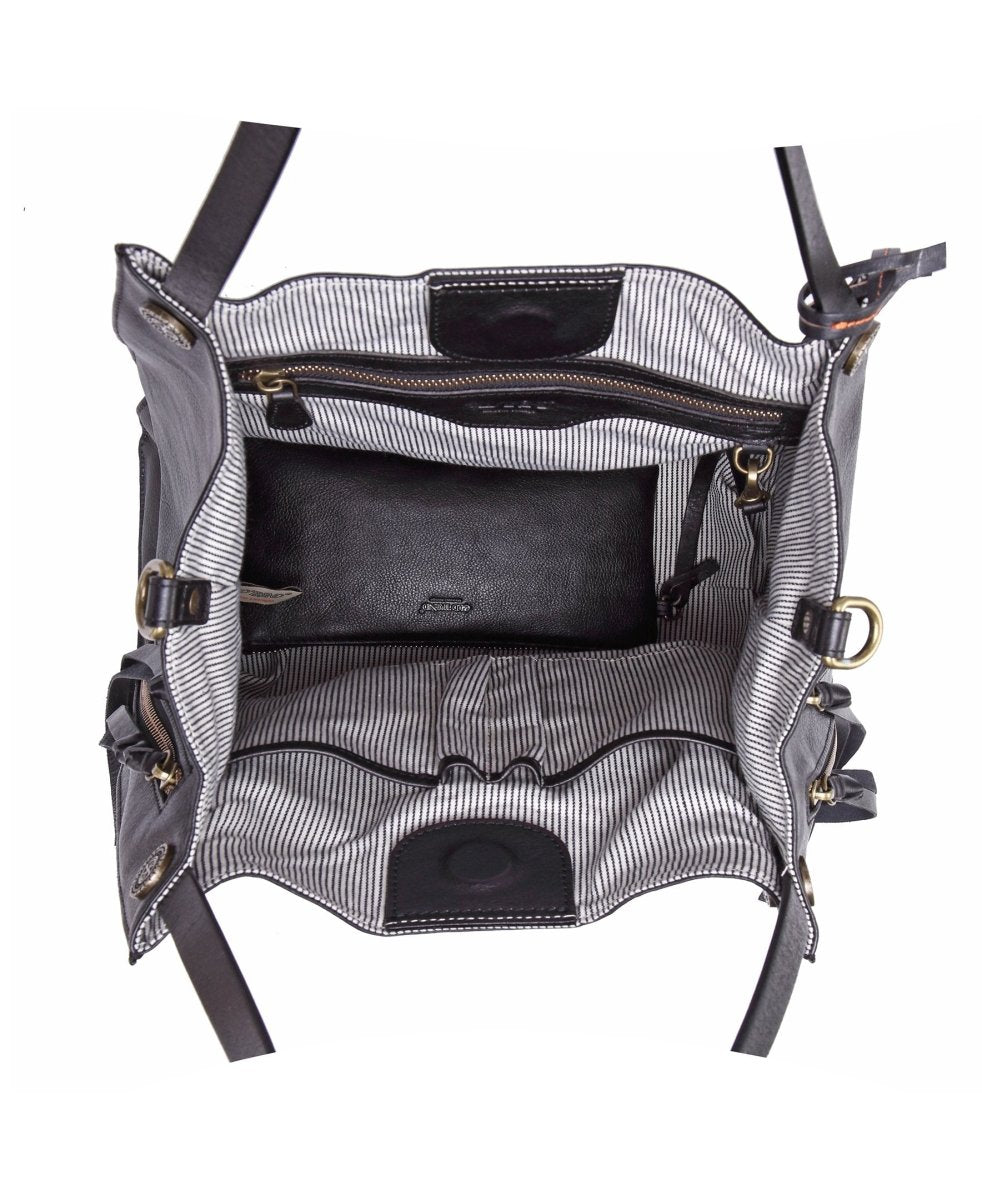 Personalized Daisy Leather Tote for her, Customized Gifts for Women by Groovy Girl Gifts