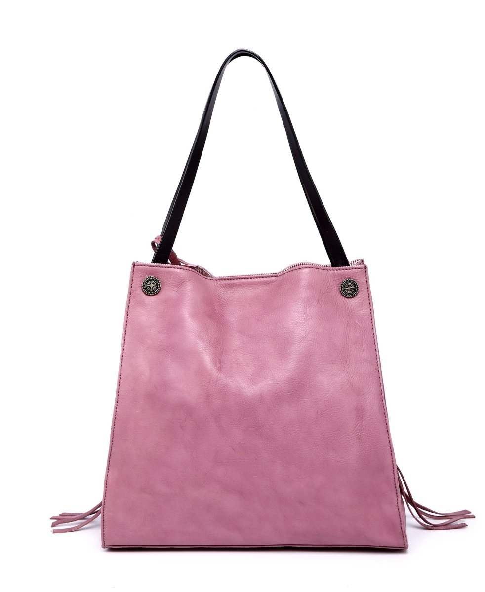 Personalized Daisy Leather Tote for her, Customized Gifts for Women by Groovy Girl Gifts