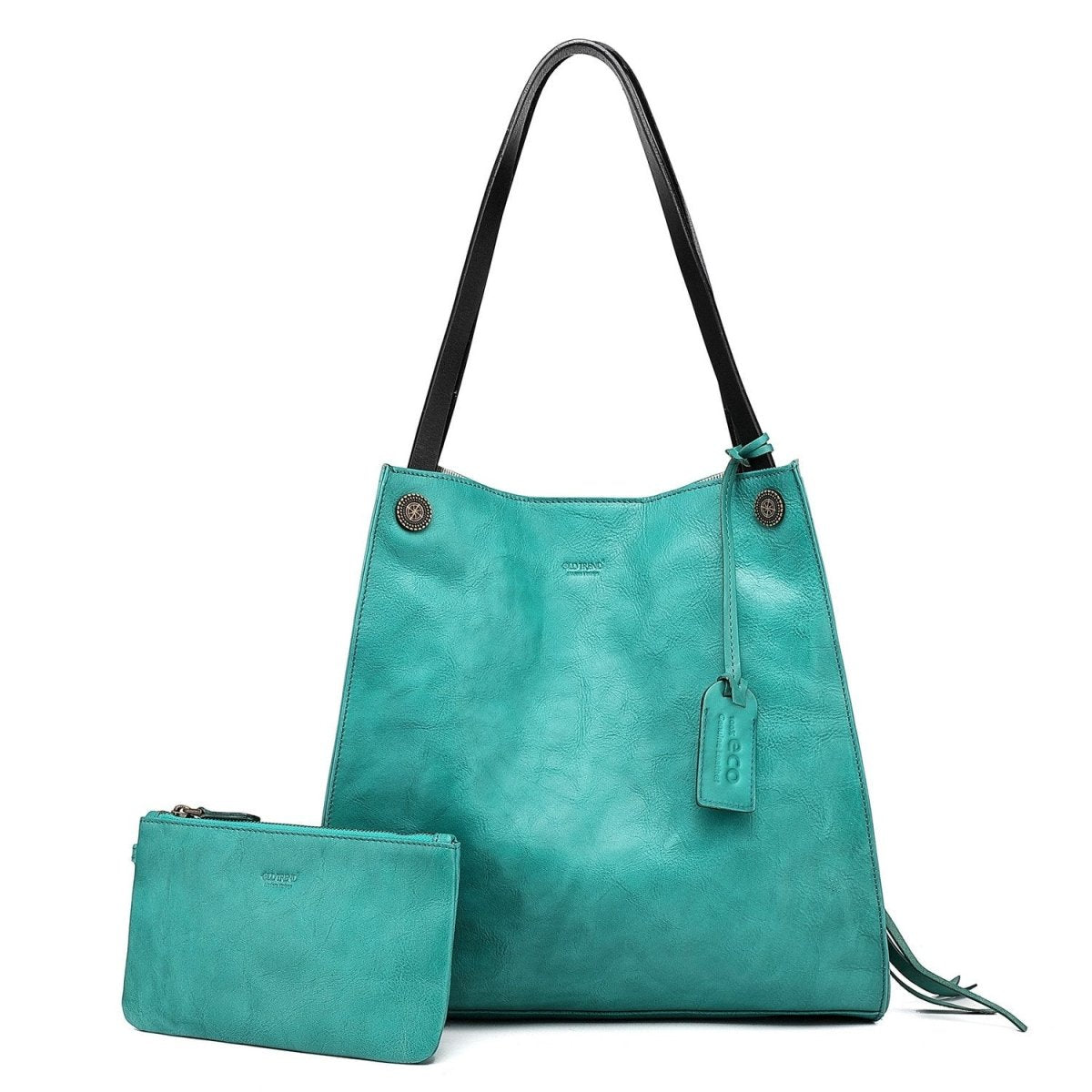 Personalized Daisy Leather Tote for her, Customized Gifts for Women by Groovy Girl Gifts