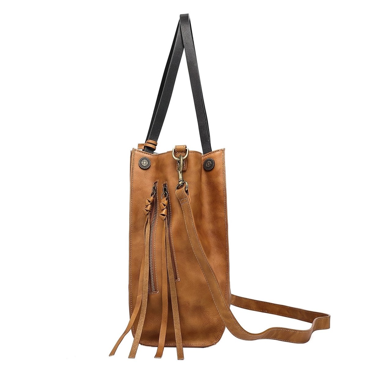 Personalized Daisy Leather Tote for her, Customized Gifts for Women by Groovy Girl Gifts