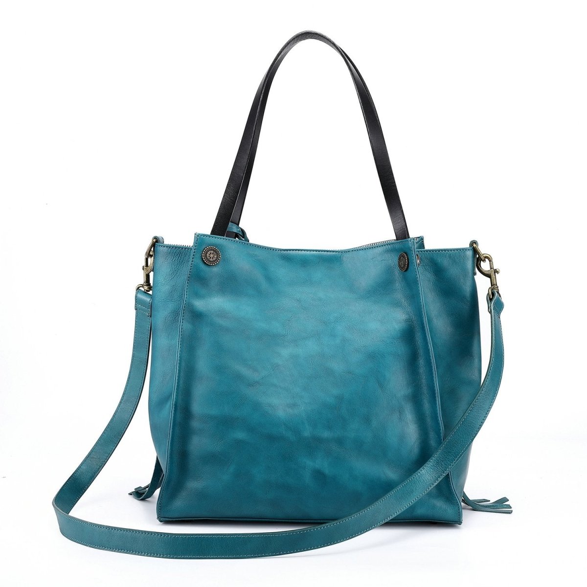 Personalized Daisy Leather Tote for her, Customized Gifts for Women by Groovy Girl Gifts