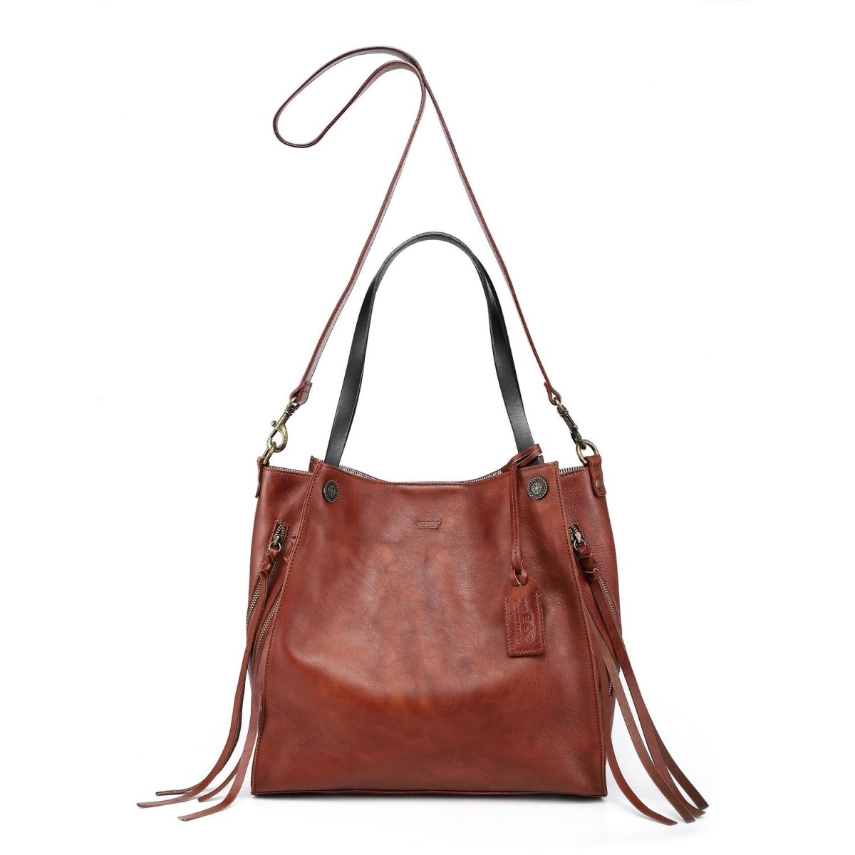 Personalized Daisy Leather Tote for her, Customized Gifts for Women by Groovy Girl Gifts