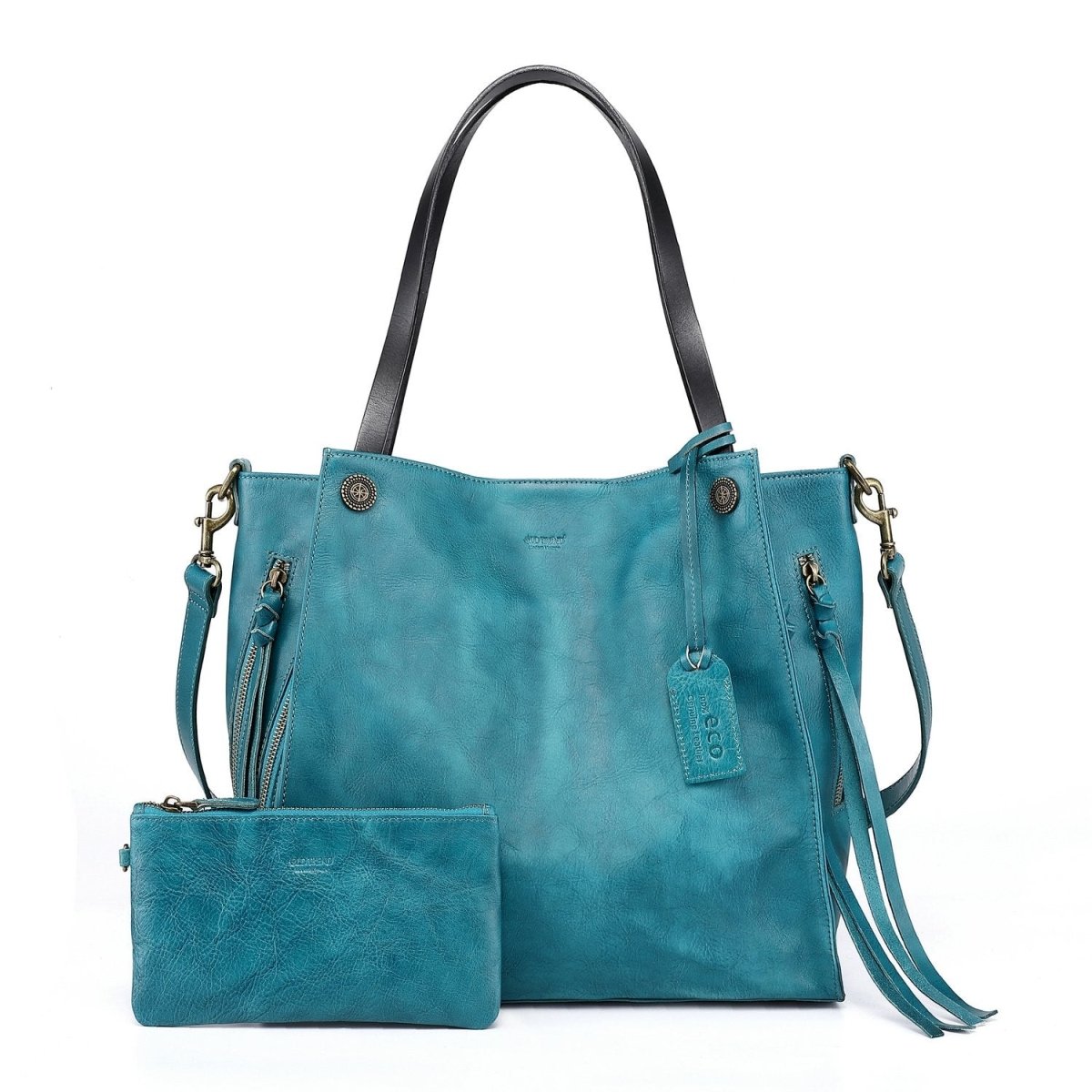 Daisy Leather Tote