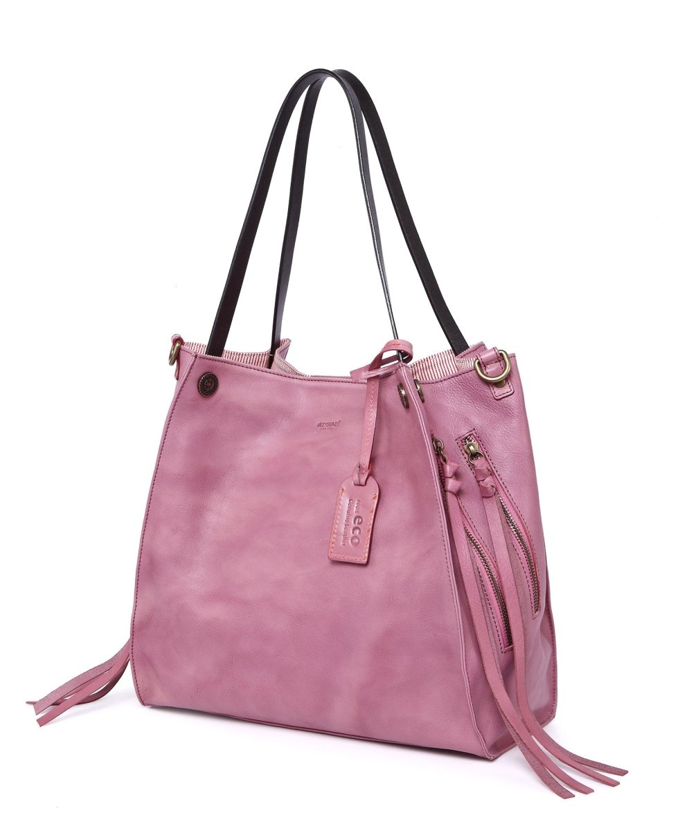 Personalized Daisy Leather Tote for her, Customized Gifts for Women by Groovy Girl Gifts