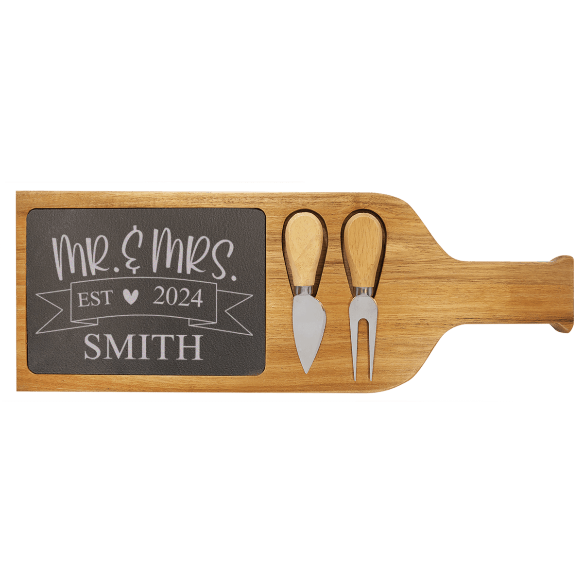 Personalized Cherised Memory Banner Wood Slate Serving Tray With Handle for her, Customized Gifts for Women by Groovy Girl Gifts