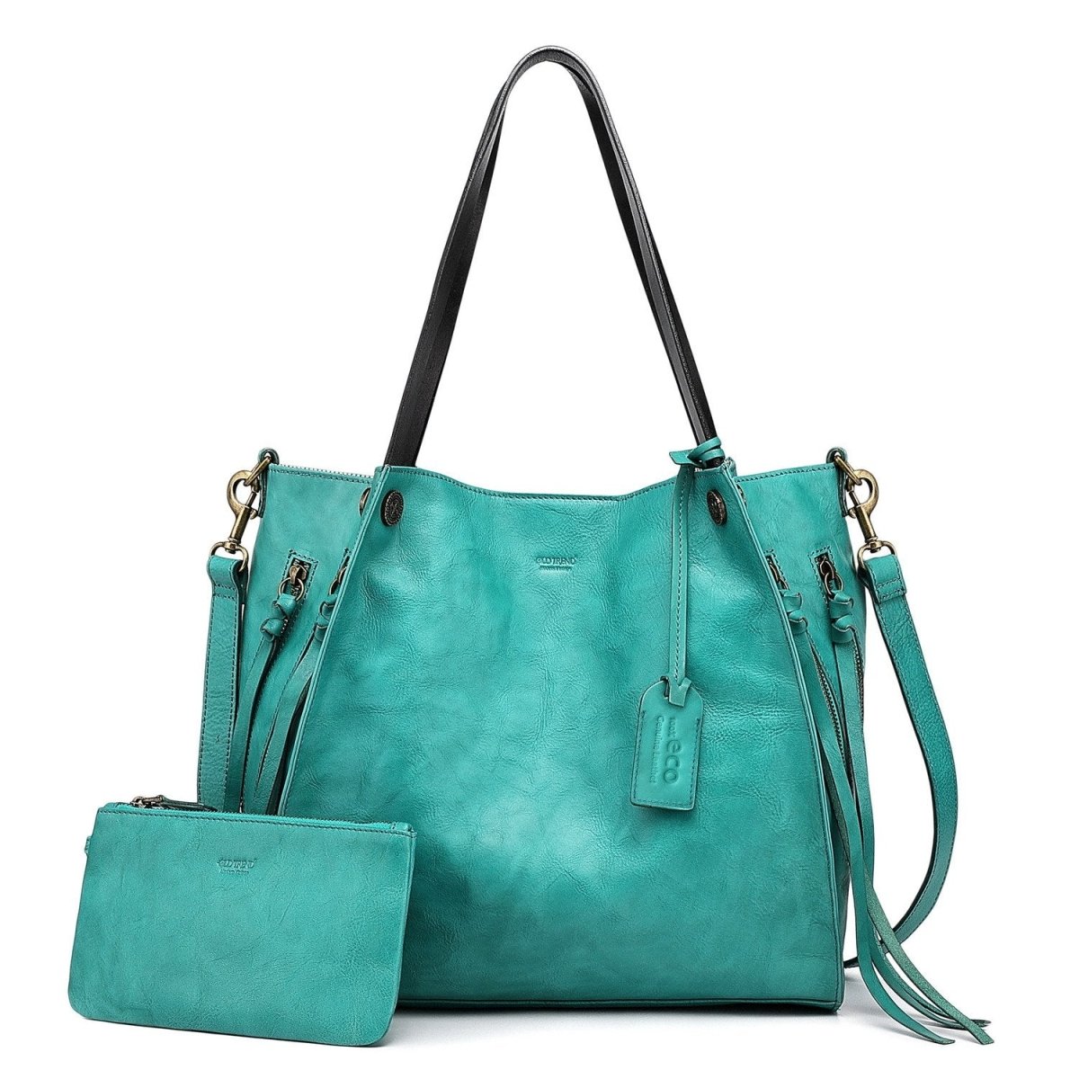 Personalized Daisy Leather Tote for her, Customized Gifts for Women by Groovy Girl Gifts