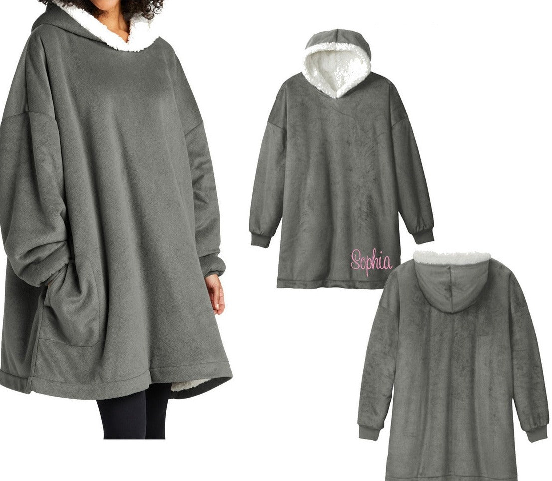 Blanket Monogrammed Blanket Poncho