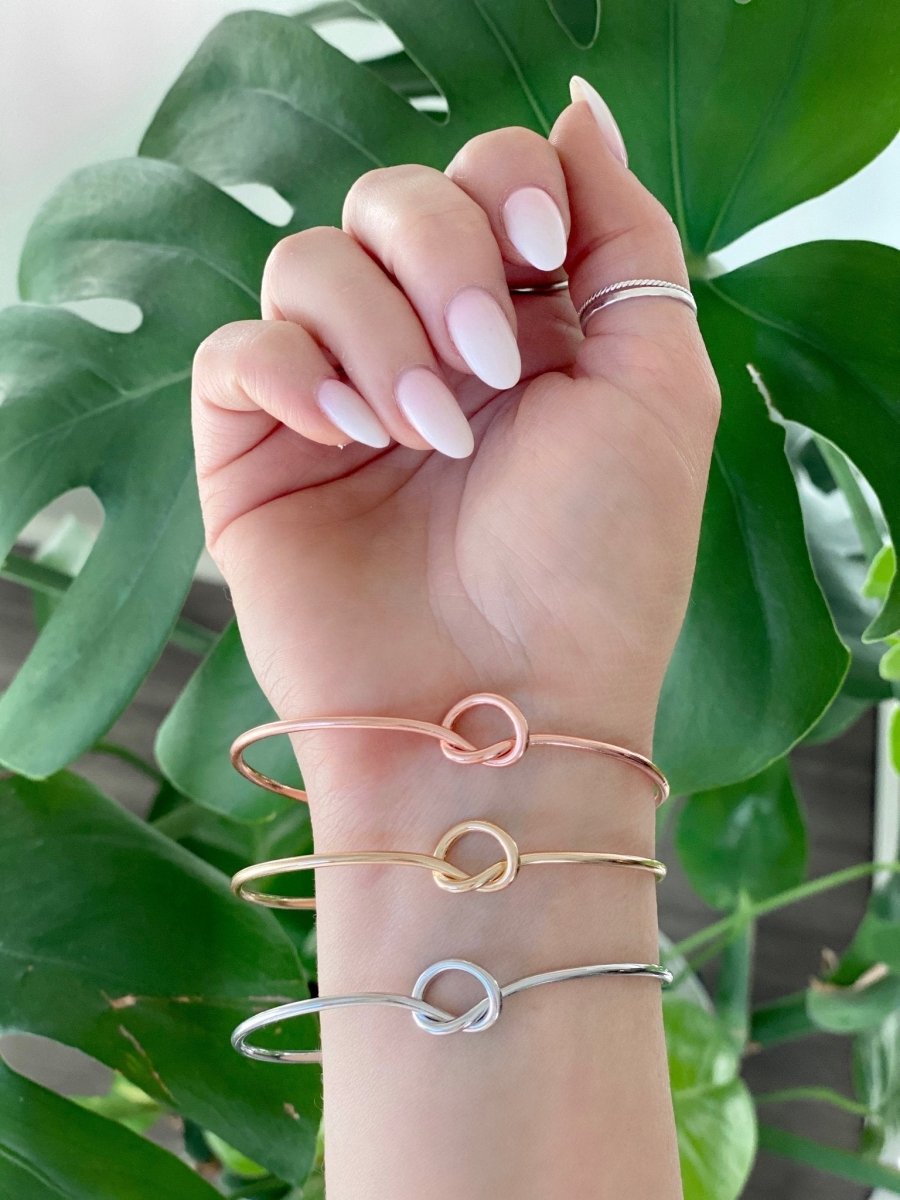 Bracelet Knot Bangle & Heart Card