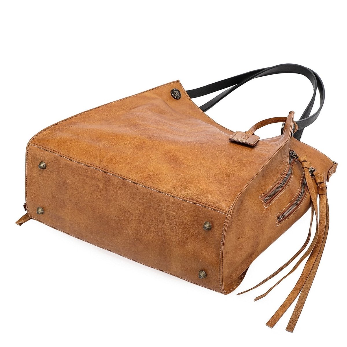 Personalized Daisy Leather Tote for her, Customized Gifts for Women by Groovy Girl Gifts