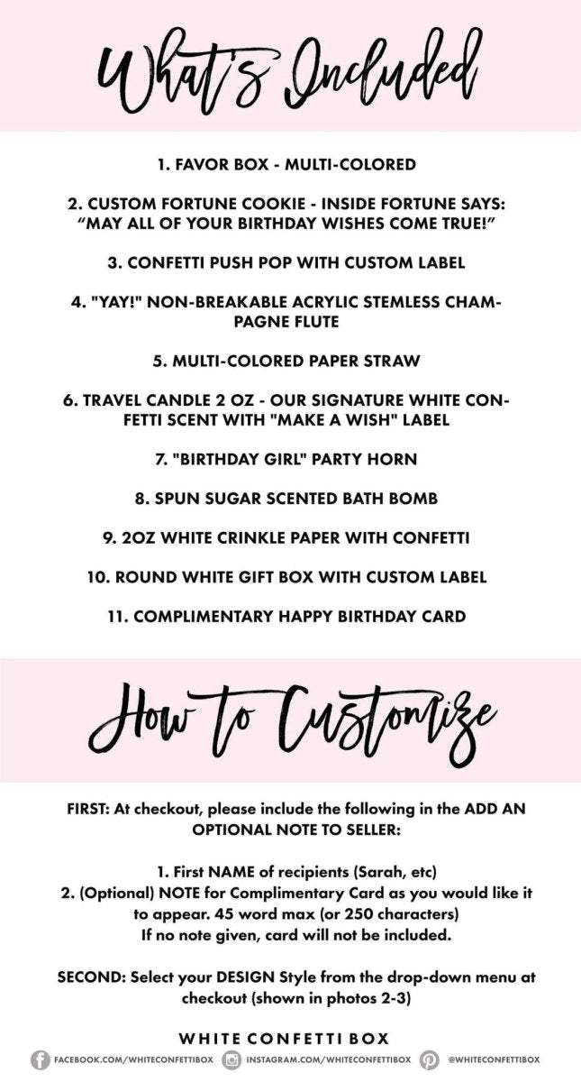 Gift Box Custom Birthday Gift Box