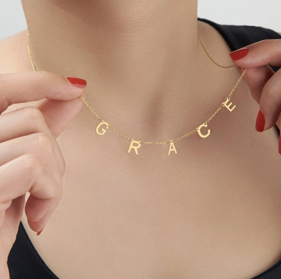 Necklace Name Charm Necklace