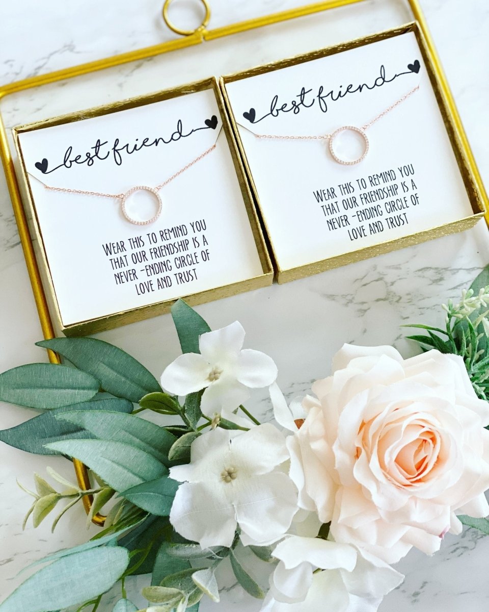 Necklaces Best Friend Circle Pendant Necklace