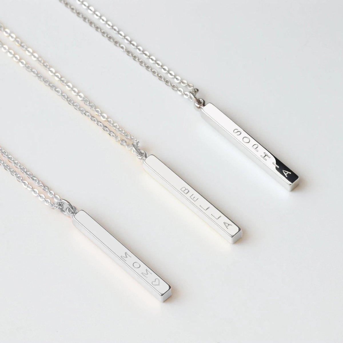 Sterling Silver Bar Necklace