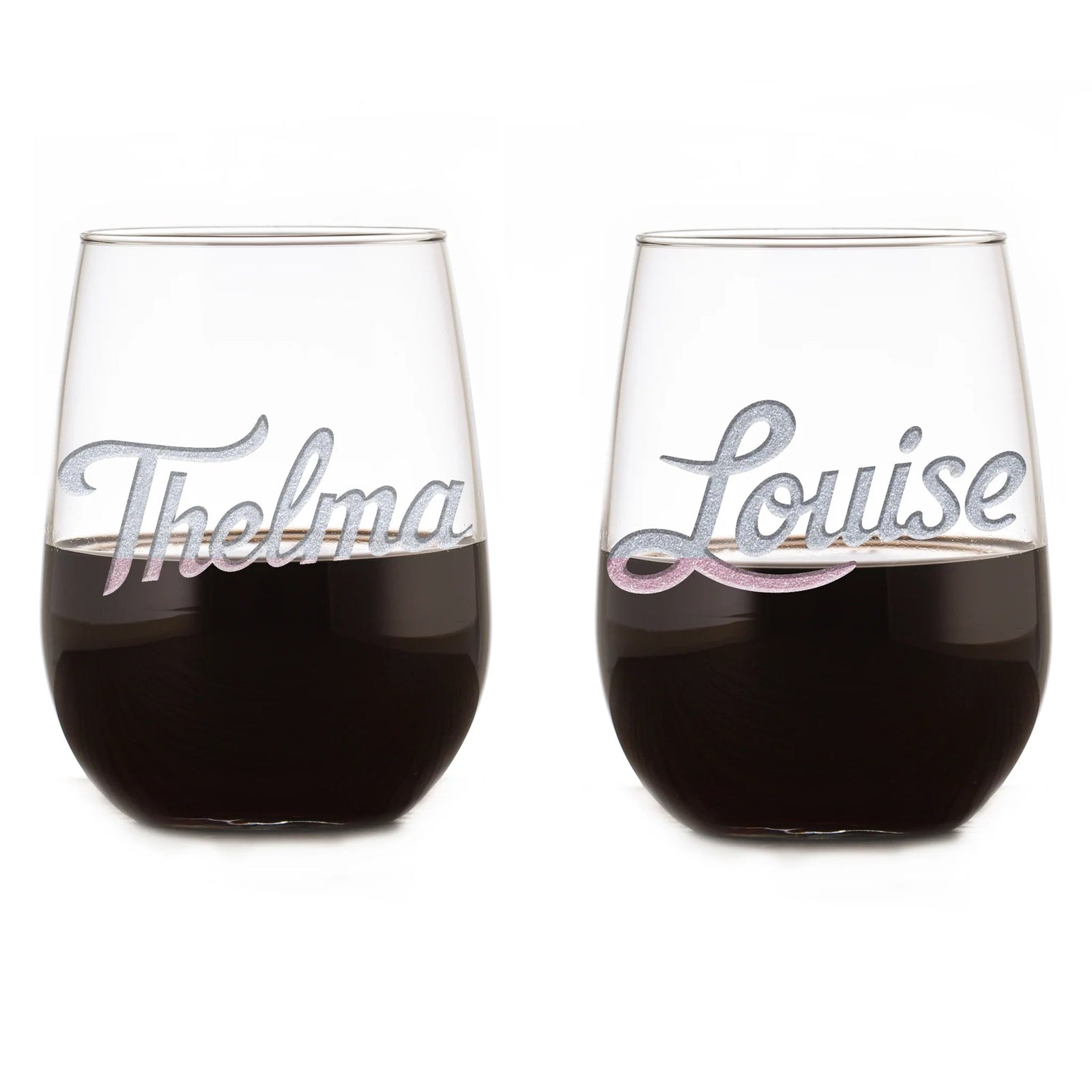 Thelma and Louise Wine Glass Set