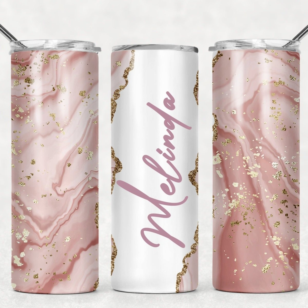 Tumblers Agate Shimmer Skinny Tumbler