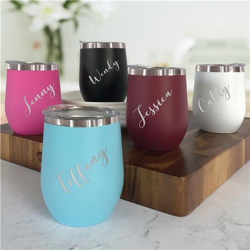 Personalized Wine Tumbler, Insulated Wine Cup, Custom Wine Glasses,engraved Wine  Tumbler With Lid, Coffee Insulated Tumbler,wedding Tumblers 