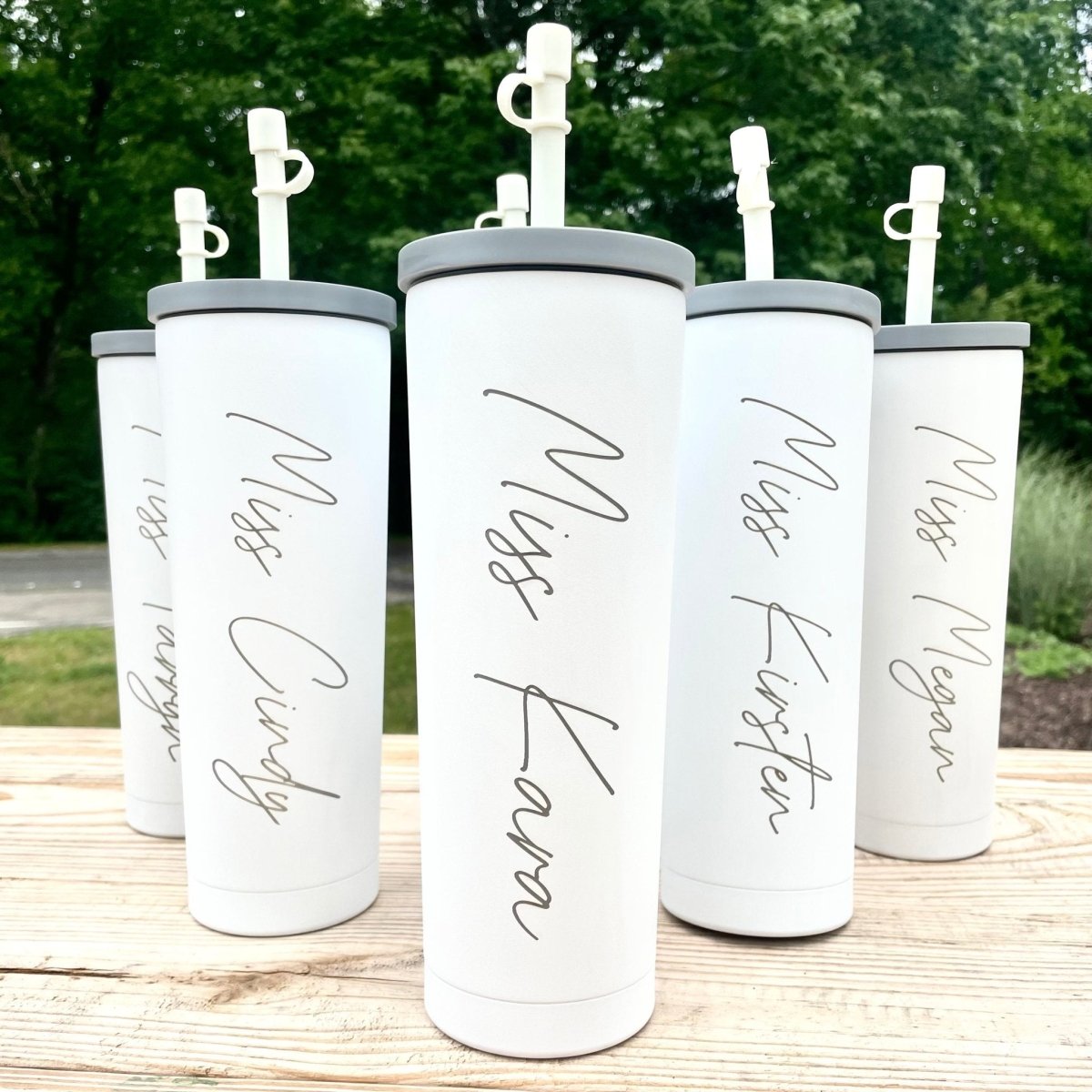 Personalized Sweet Sips Tumbler with custom name engraving