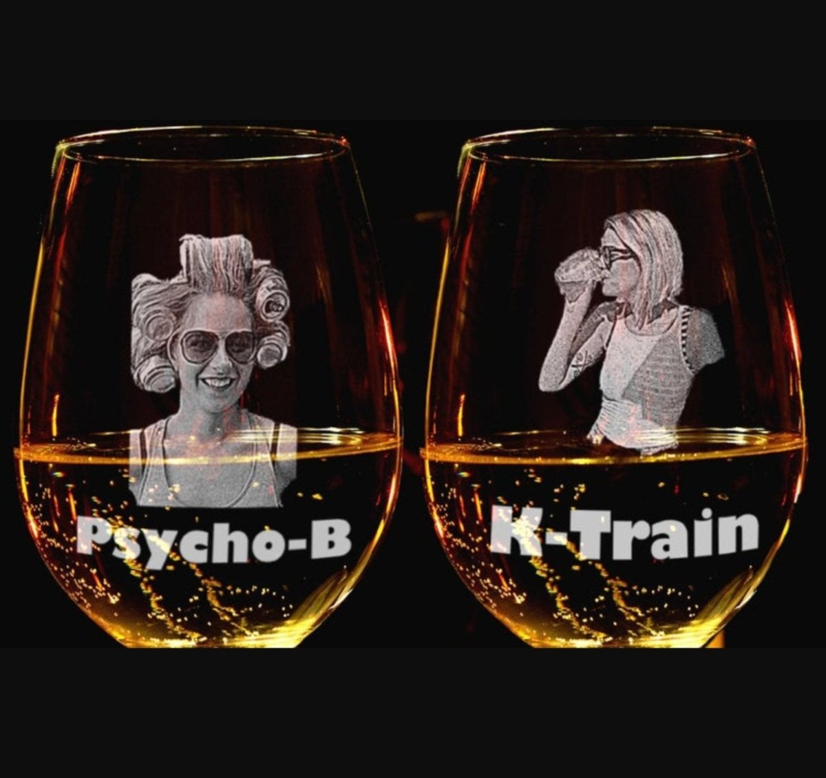 Wine Glass Party on a Glass