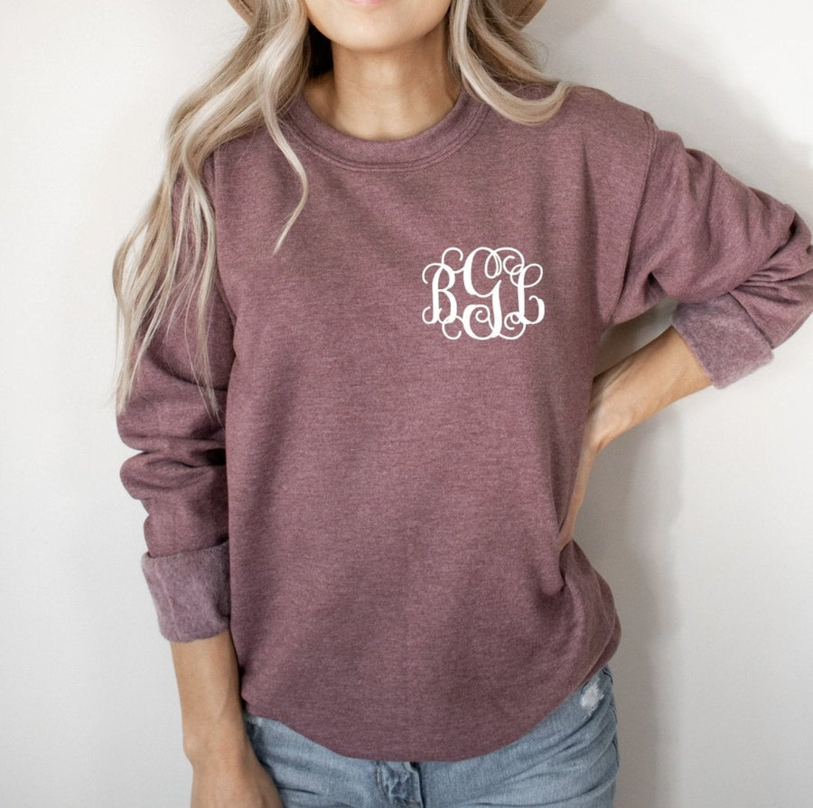 Women's Fashion - Women's Clothing - Tops & Tees - T-Shirts Monogrammed Sweatshirt