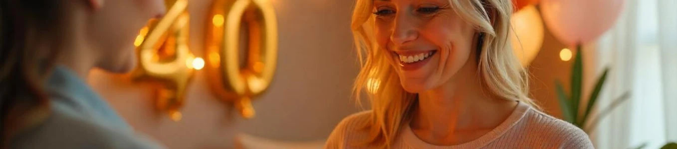 Stylish and thoughtful 40th birthday gifts for women, featuring personalized keepsakes, elegant jewelry, and unique accessories to celebrate her milestone birthday in a meaningful way.