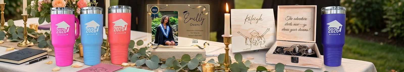 Personalized graduation gifts for her, featuring unique keepsakes, jewelry, and custom items to celebrate this special milestone.