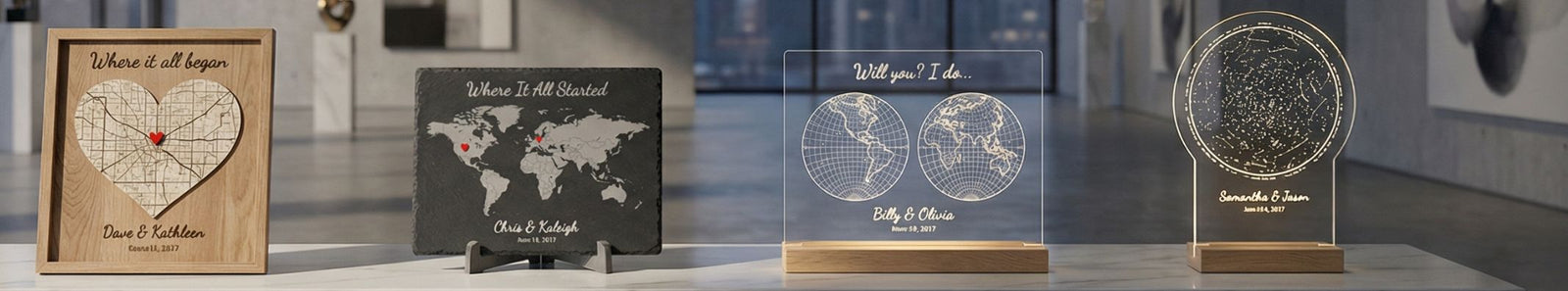 Personalized Where We Met Gifts for Anniversary Gifts