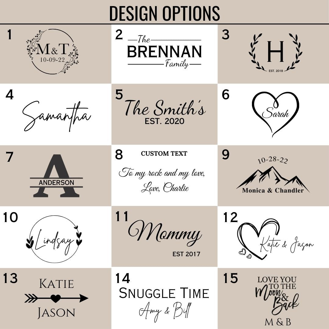 Signature Custom Throw Blanket